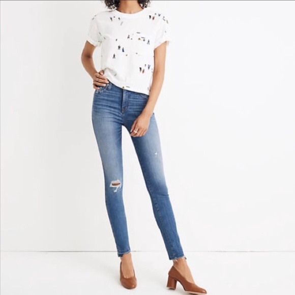 Madewell Denim - HP / MADEWELL / 10" High Rise Skinny Drop Step Hem